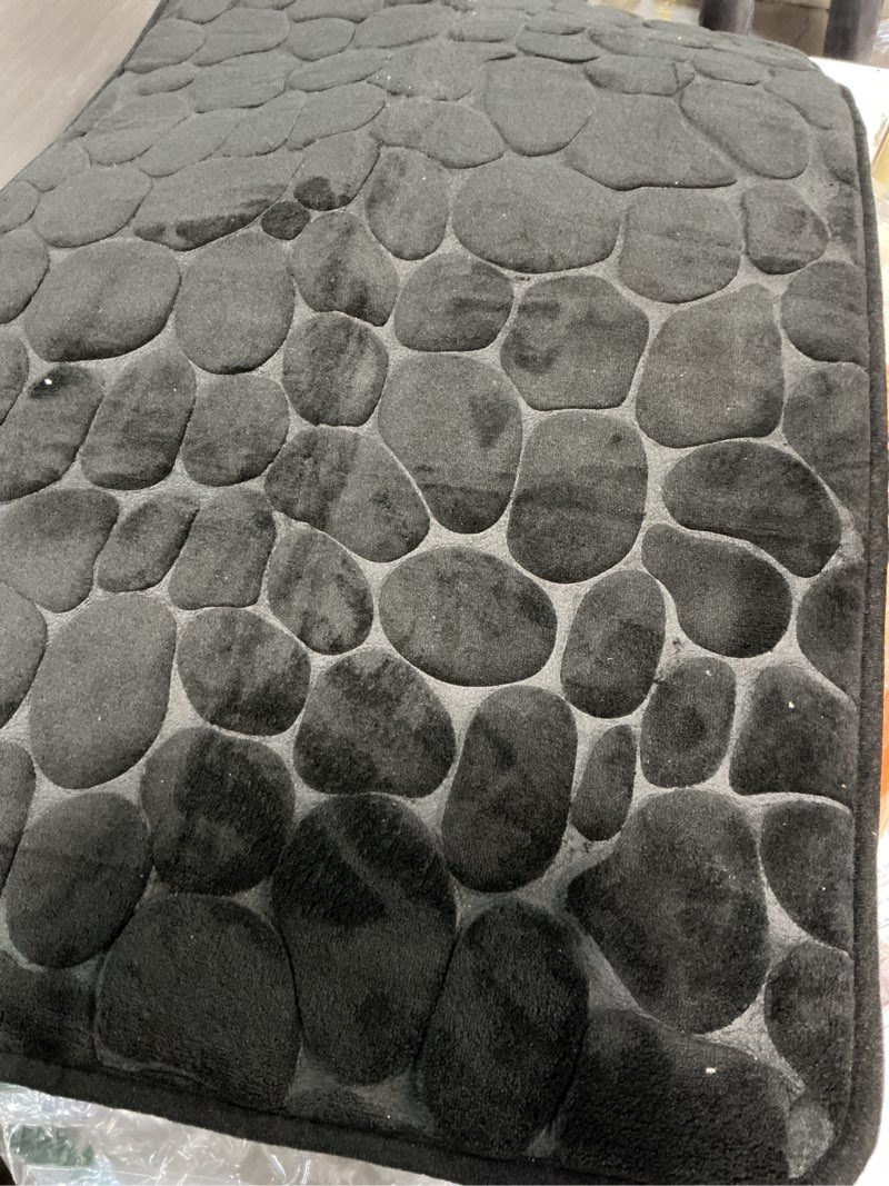 Condition photo showing Good Condition for Water Absorbing and Anti Slip Mat, Memory Cotton Floor Mat, Bathroom Floor Mat 20”x30” 