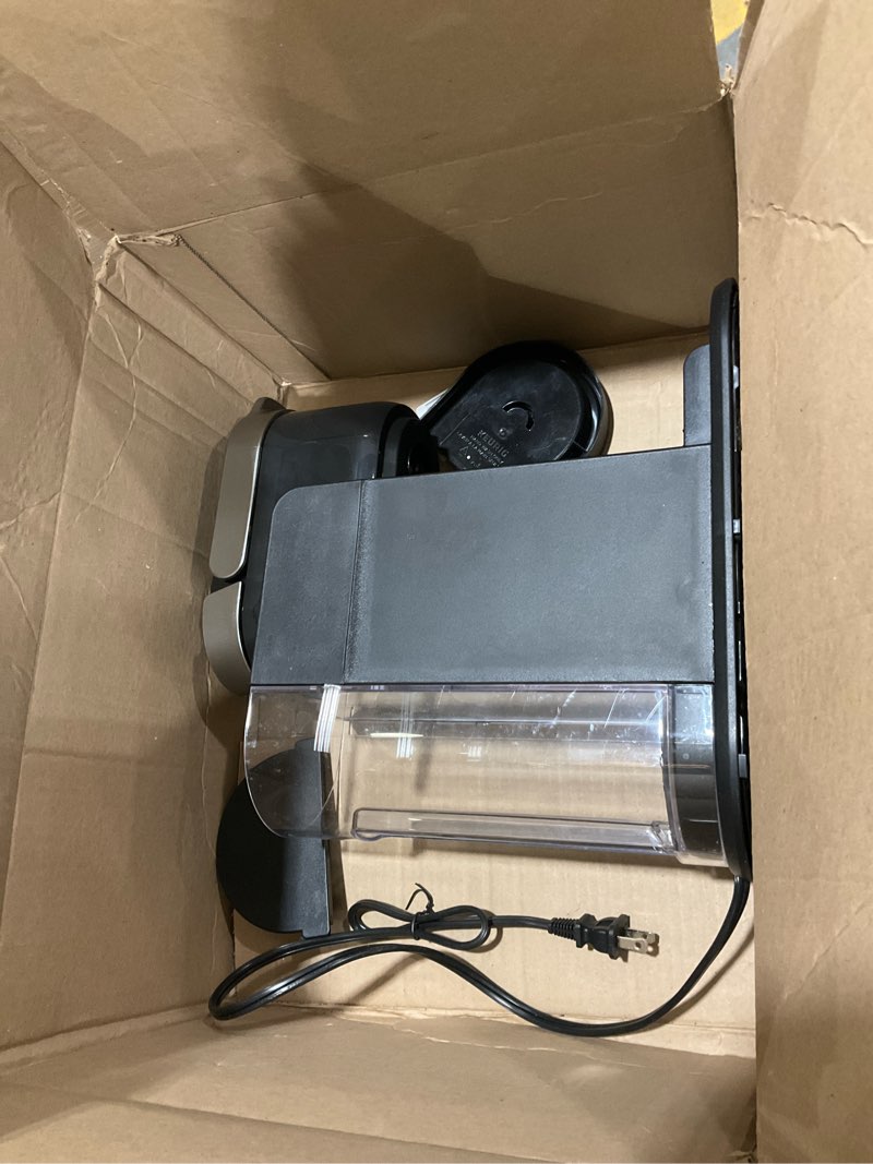 Condition photo showing As Is for Keurig K-Café Barista Bar Single Serve Coffee Maker and Frother, with 3 Brew Sizes, Hot and Cold Coffee Capabilities, 2oz Coffee Shot Button, Black