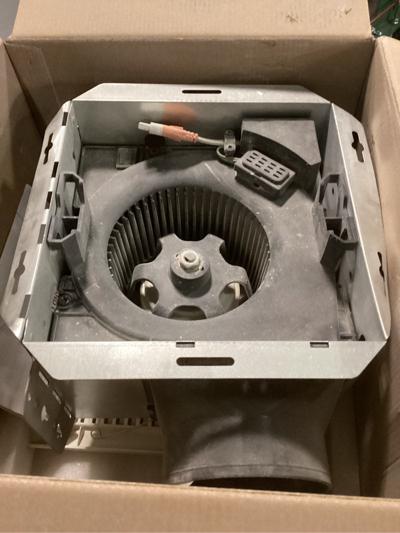 Condition photo showing As Is for Fitop Bathroom Exhaust Fan with Light, 110 CFM 43W Ceiling Mount Shower Ventilation Exhaust with Light, 1.0 Sones Bathroom Vent with Light, Bathroom Fan 1200LM LED Light 3000K/4000K/5000K white