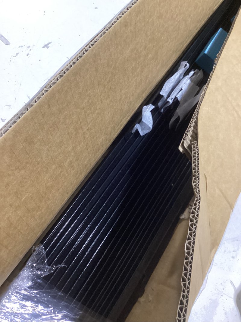 Condition photo showing Good Condition for 10pack fence posts 7ft in bulk, metal fence stakes black fencing pole heavy duty t post for garden wire fencing, black black 7ft