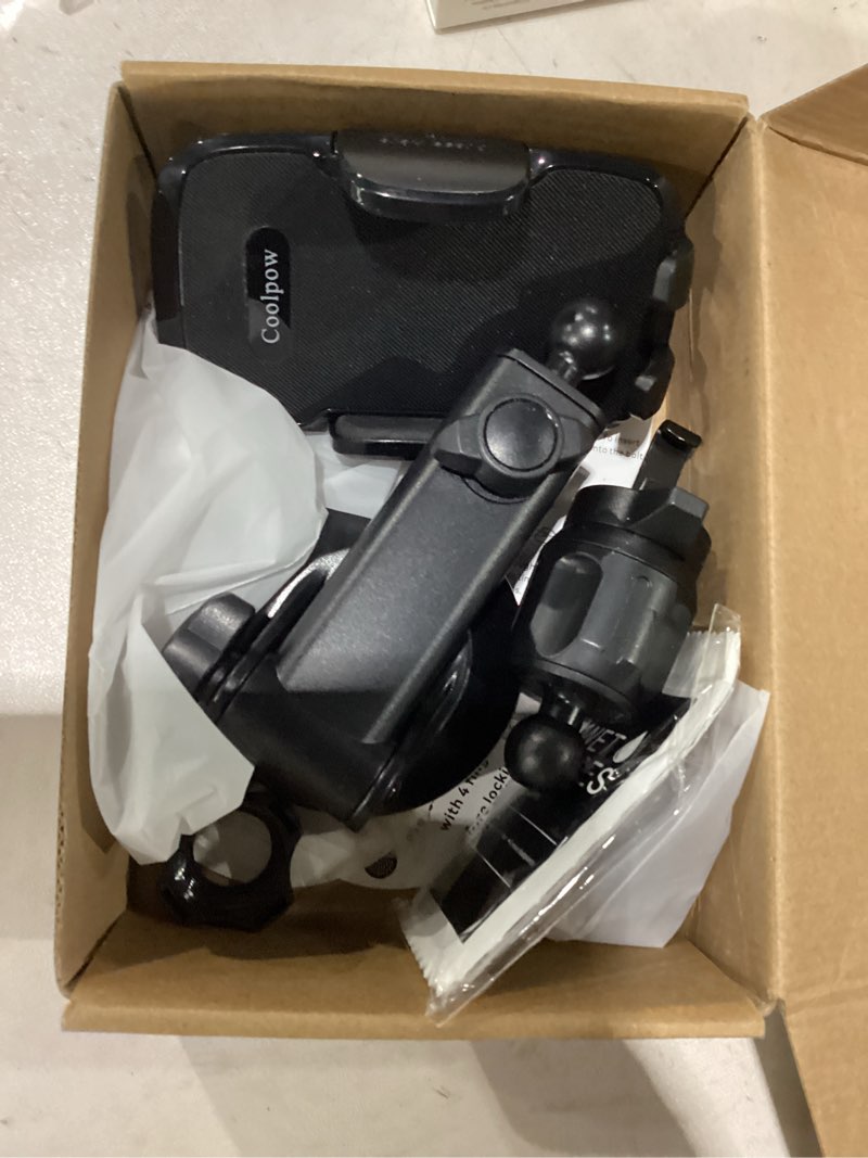 Condition photo showing Good Condition for coolpow 3-in-1 car phone holder mount?strongest suction & military-grade?cell phone holders for your car phone holder hands free camera mount for for iphone 17–12, comfortable natural video recording fabric texture