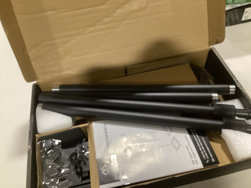 Condition photo showing Good Condition for perlesmith universal speaker stands for surround sound -height adjustable extend 33.3”to 45.1”, floor speaker stand for satellite & studio & bookshelf speakers up to 11lbs,1 pair black, psss2 weight 11 lbs