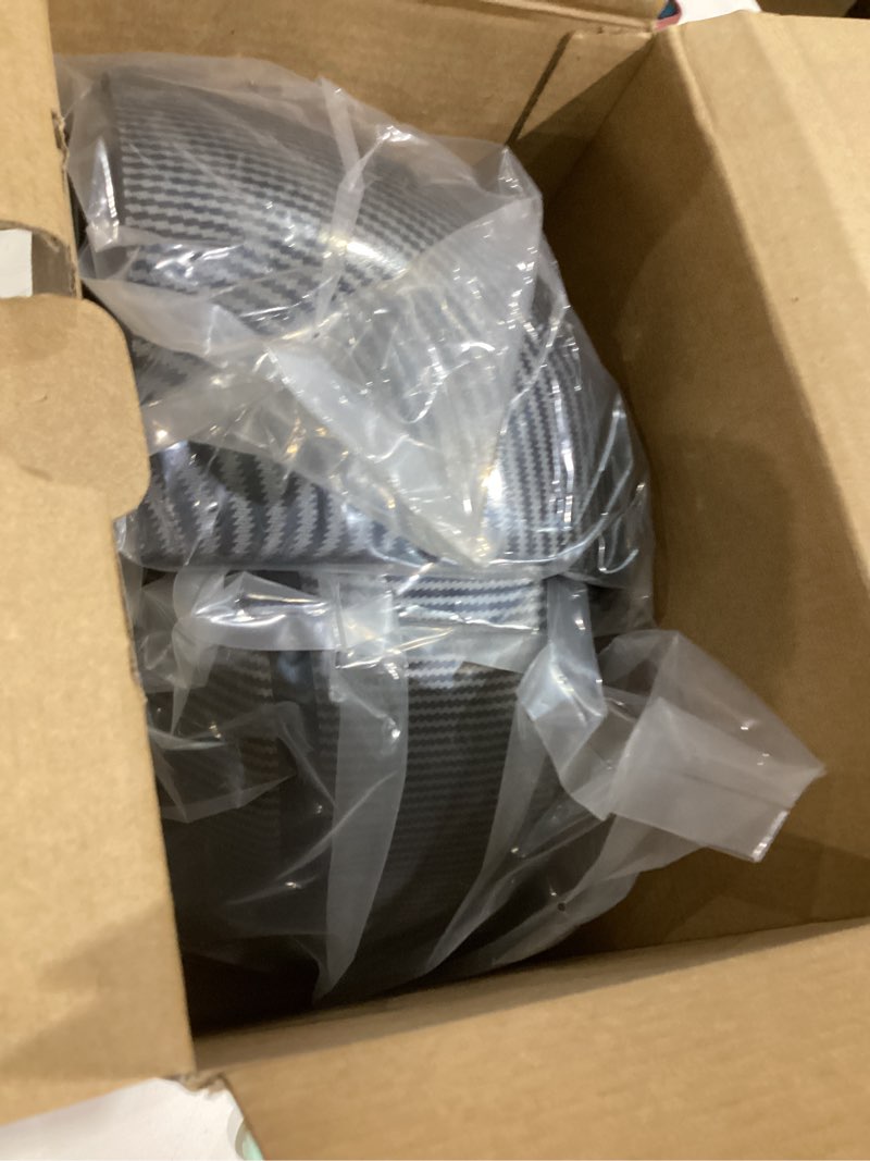 Condition photo showing New/Like New for Side Mirror Covers Compatible with Hyundai Santa FE 2024 2025 2026 Carbon Fiber Pattern ABS