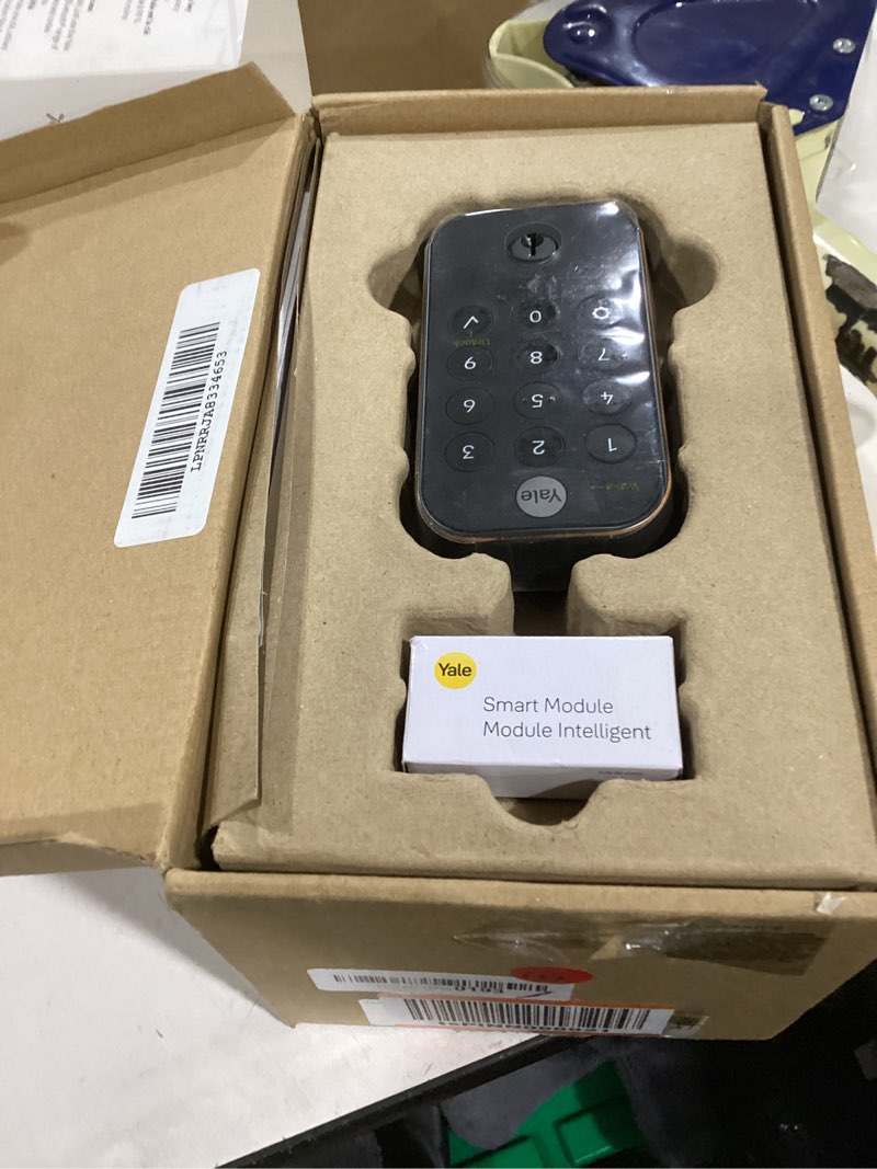 Condition photo showing Good Condition for Yale Assure Lock 2 Touch Deadbolt, Oil Rubbed Bronze Keyed Fingerprint Smart Door Lock with Wi-Fi Connected Touch Keypad and Fingerprint Scanner for Code Entry and Remote Access, YRD410-F-WF1-0BP Oil Rubbed Bronze Wi-Fi Keyed