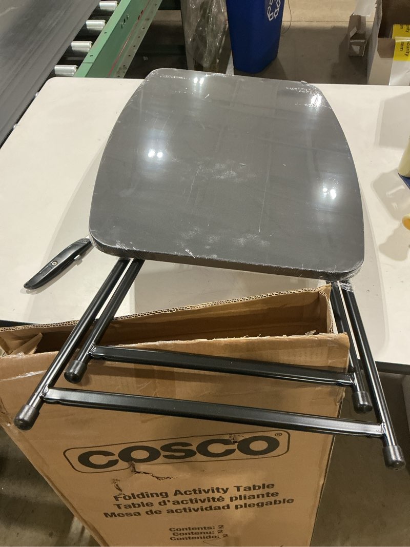 Condition photo showing Good Condition for cosco personal folding activity table, set of 2, black