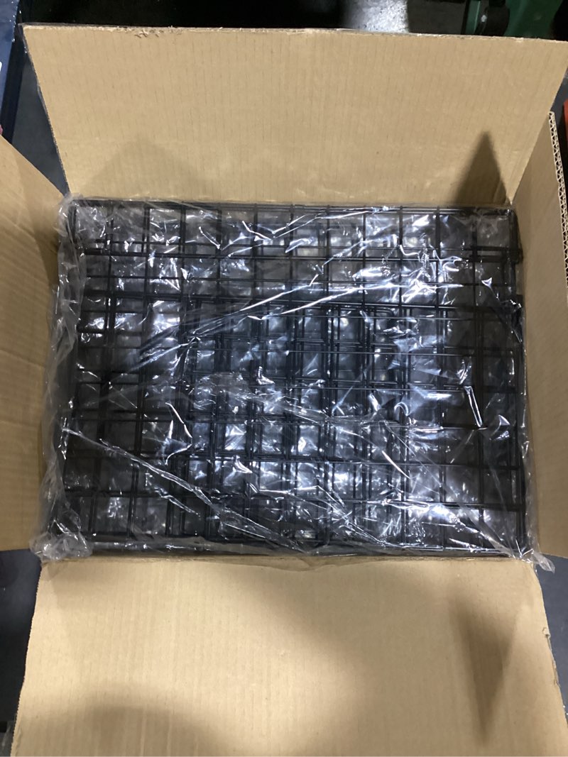 Condition photo showing Good Condition for 4-Tier Stackable Closet Organizers and Storage Shelves, Clothes Shelf Organizer Basket Bins, Foldable Sweater Storage for Closet Organizer System, Black (Patent Pending) Black 15.7"W x 11.8"D x 34.6"H