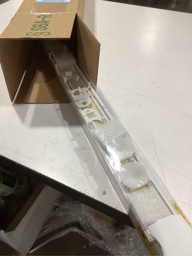 Condition photo showing Good Condition for LazBlinds Tool-Free Cordless Pleated Shades with Suction Cups Light Filtering Top Down Bottom Up Pleated Blinds for Window Size 23" W x 65" H, Cream Cream 23" W x 65" H