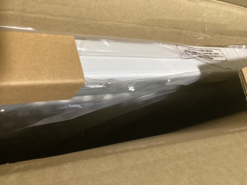 Condition photo showing Good Condition for Flash Furniture Elon 2.85' Square All-Occasion Plastic Folding Event Table with Locking Legs, Folding Banquet Table for Indoor/Outdoor Events, White Granite White 34.25" Square, Set of 1 Solid