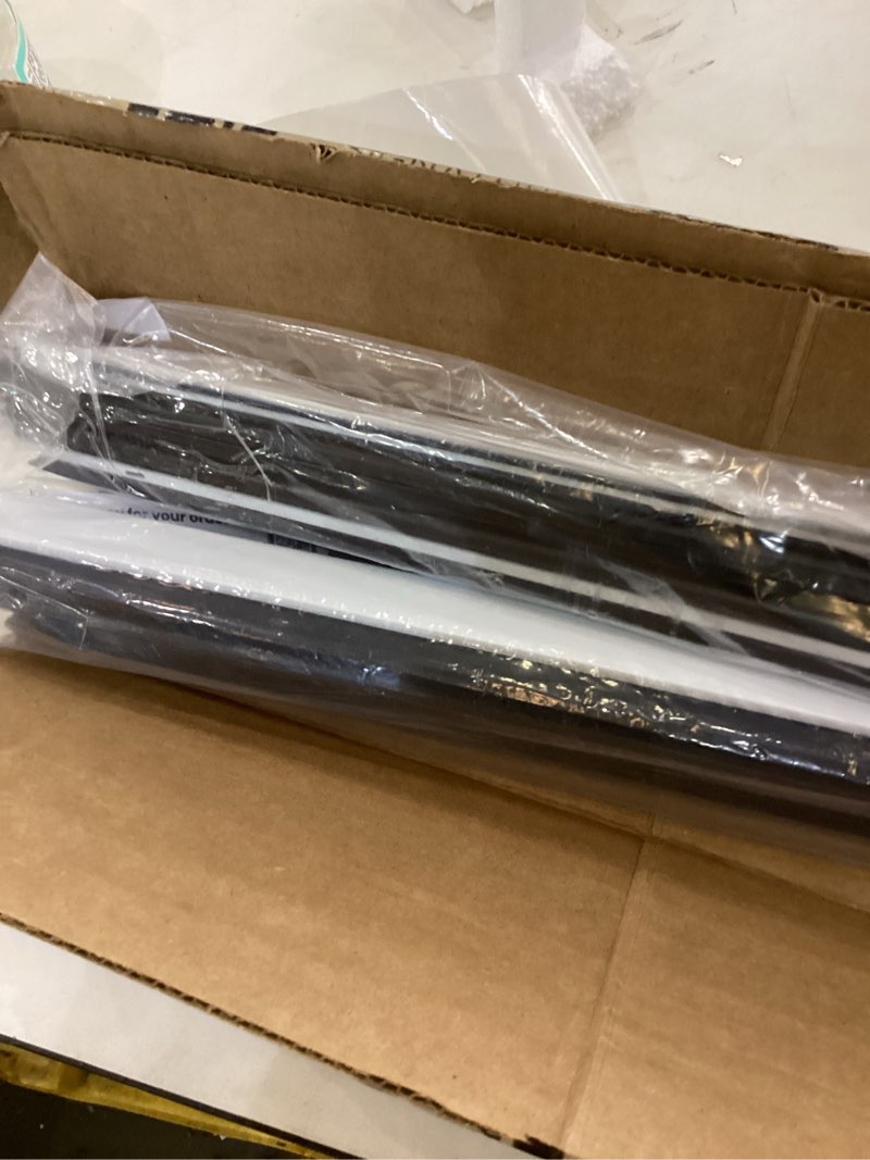 Condition photo showing Good Condition for Adjustable Double Bubble Under Door Seal for Exterior Doors, 32 inch Door Sweep with Drip Edge & Drainage Channel, 32 Inch White