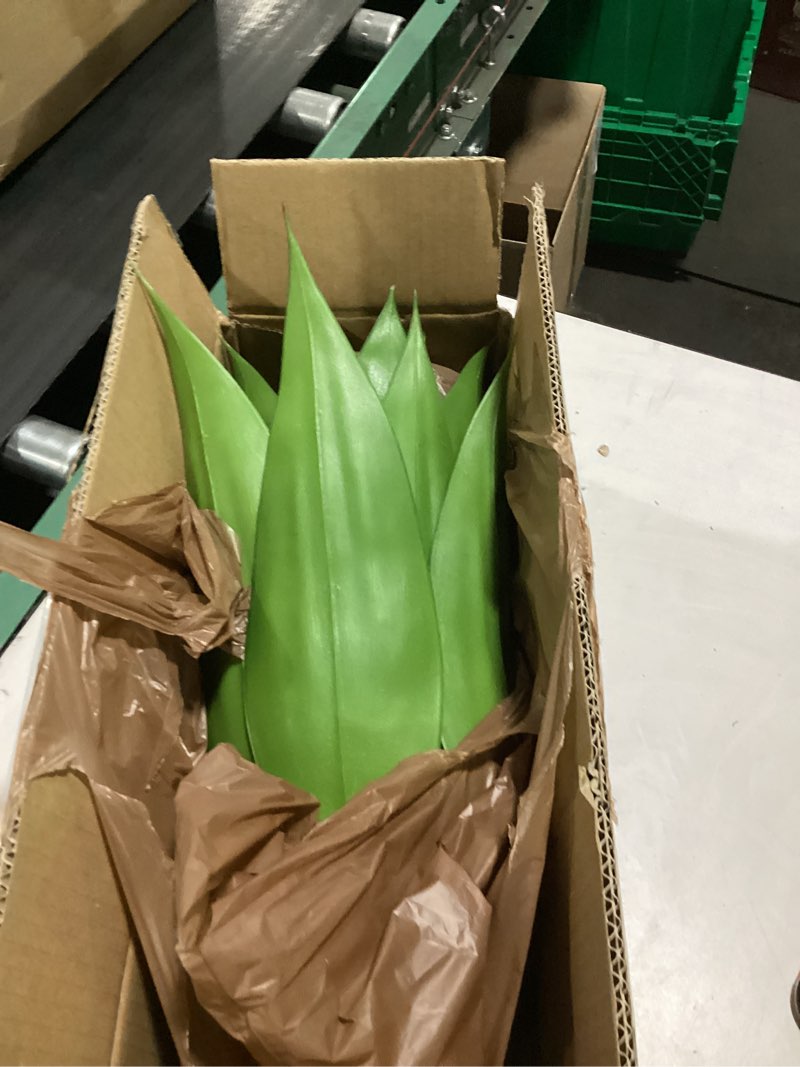 Condition photo showing New/Like New for velener artificial plant outdoor agave - large size uv resistant fake agave plants for indoor and outdoor succulents decor(28 inch) green 28 inches