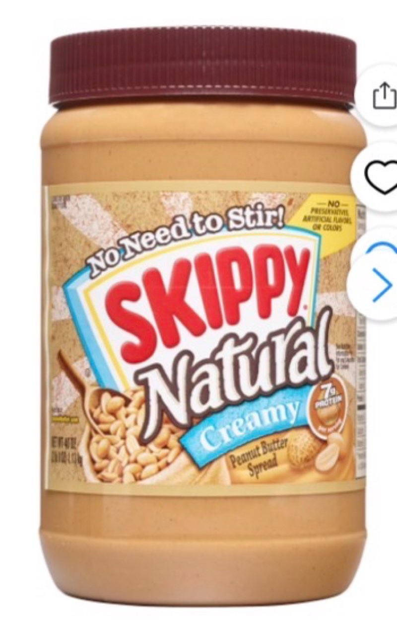 Best By 09/26/26 Skippy natural creamy 40oz