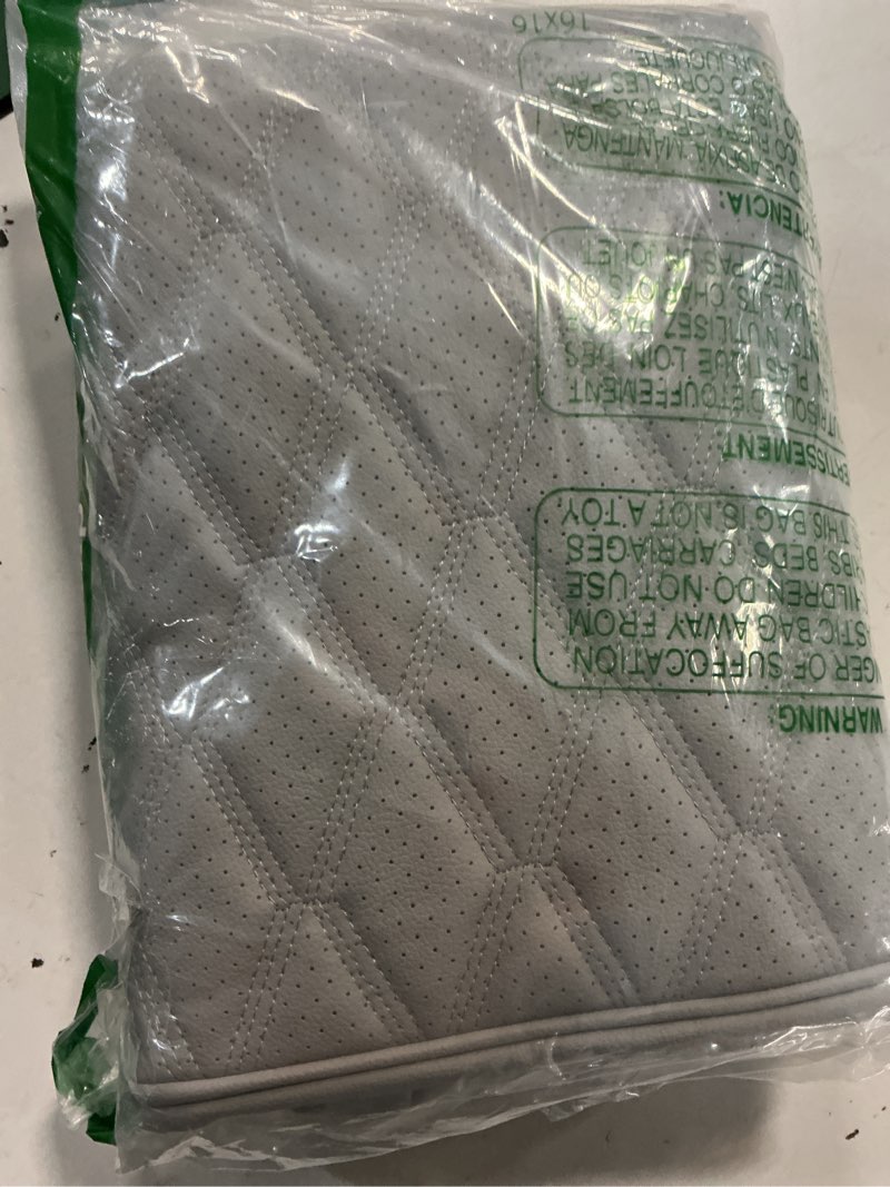 Condition photo showing Good Condition for leather front car seat covers, car bottom seat cover, anti slip leather auto front seat cushion cover with storage pocket, waterproof bottom auto seats cushion pad mat for vehicles (grey)