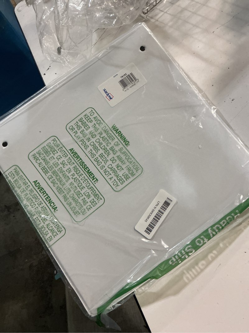 Condition photo showing Good Condition for Avery Heavy-Duty View 3 Ring Binder, 3" One Touch EZD Rings, 670-Sheet Capacity, 3.5 Inch Wide Spine, Great for Home, School Supplies, Office, or Organization Needs, 1 White Binder (79193) 3" 1 Pack Binder