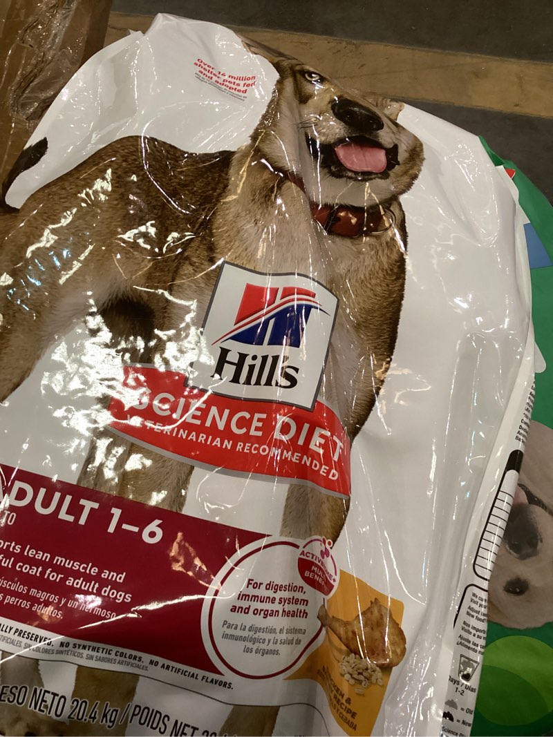 Condition photo showing Good Condition for Hill's Science Diet Adult 1-6, Adult 1-6 Premium Nutrition, Dry Dog Food, Chicken & Barley, 45 lb Bag