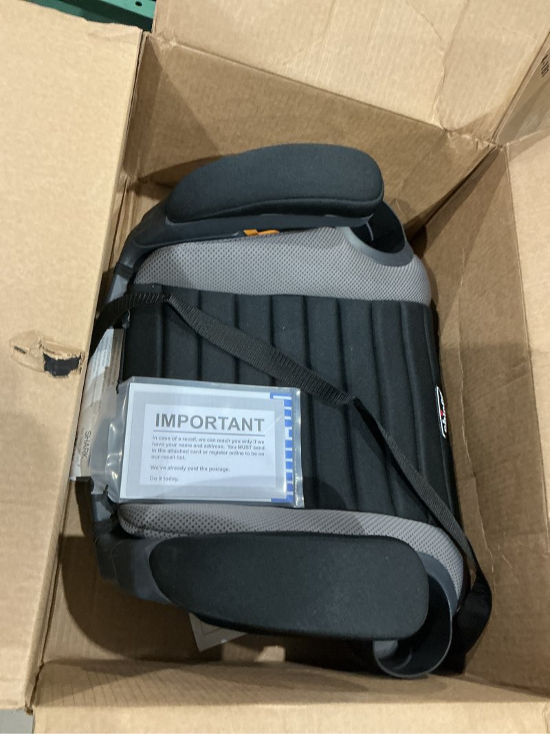 Condition photo showing Good Condition for chicco gofit backless booster car seat without latch attachment, travel booster seat for car, portable car booster seat for children 40-110 lbs. | shark/black/grey gofit shark/black/grey