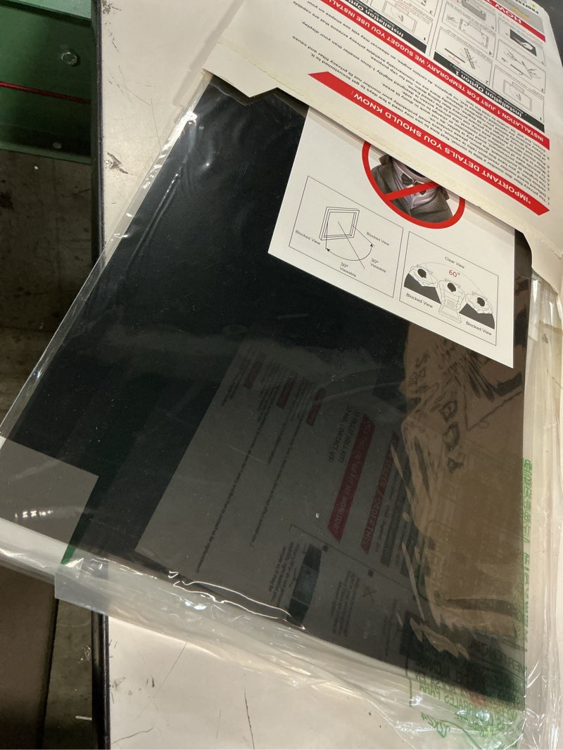 Condition photo showing As Is for magicmoon 2-pack 24 inch computer privacy screen filter, anti-spy/glare protector film for widescreen monitor with 16:9 aspect ratio (width x height: 531mm x 298mm) [2 pack] 24 inch 16:9 aspect ratio