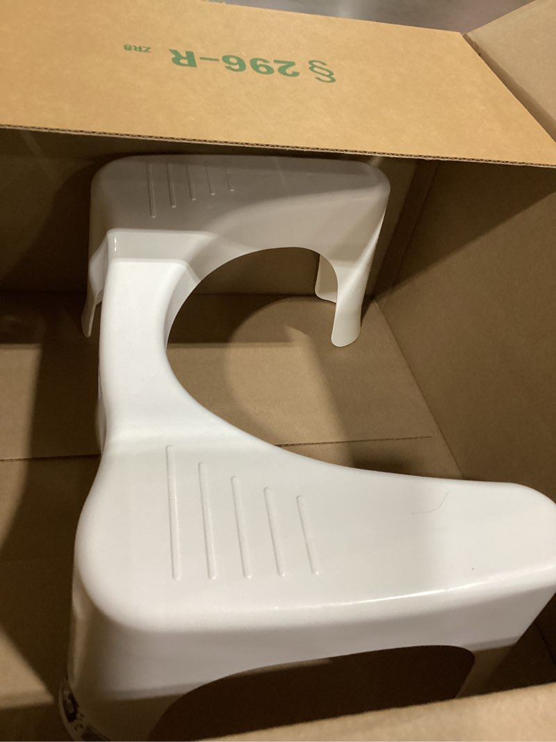 Condition photo showing As Is for squatty potty simple curve bathroom toilet stool 7" white