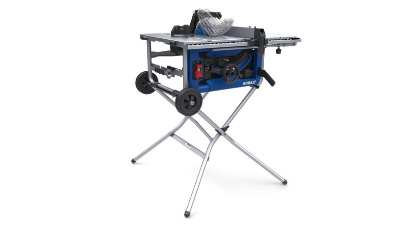 kobalt 10-in 15-amp 120-volt corded portable jobsite table saw 