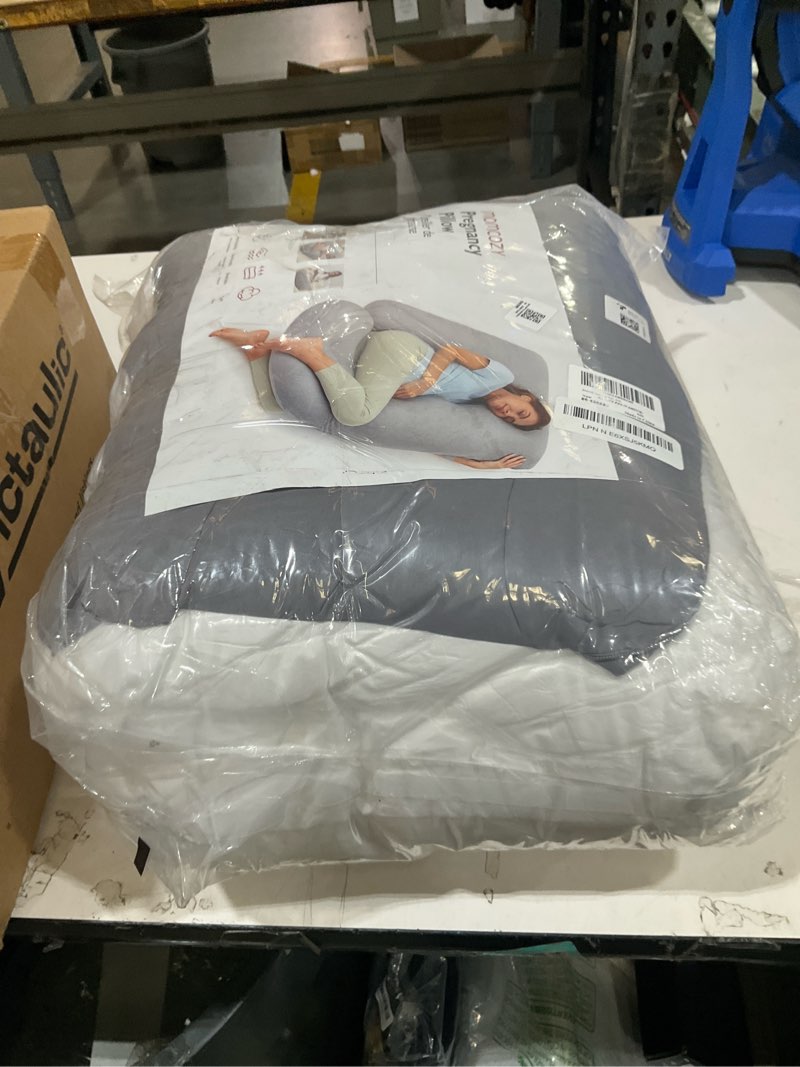 Condition photo showing New/Like New for momcozy pregnancy pillows with cooling cover, u-shaped full body maternity pillow for side sleepers 57 inch - support for back, hip, belly, legs for pregnant women