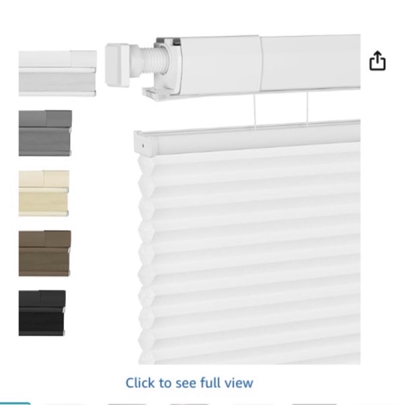 LazBlinds Top Down Bottom Up (TDBU) Cordless Cellular Shades – Light Filtering with Privacy, Thermal