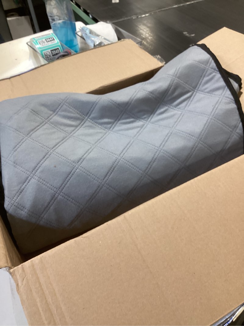 Condition photo showing As Is for veehoo outdoor dog bed with canopy, cooling elevated pet cot with removable shade, non-slip feet, raised dog cot for large dogs, pet tent bed for camping, beach, large, black, cwc2411 42.0"l x 30.0"w x 33.5"th black