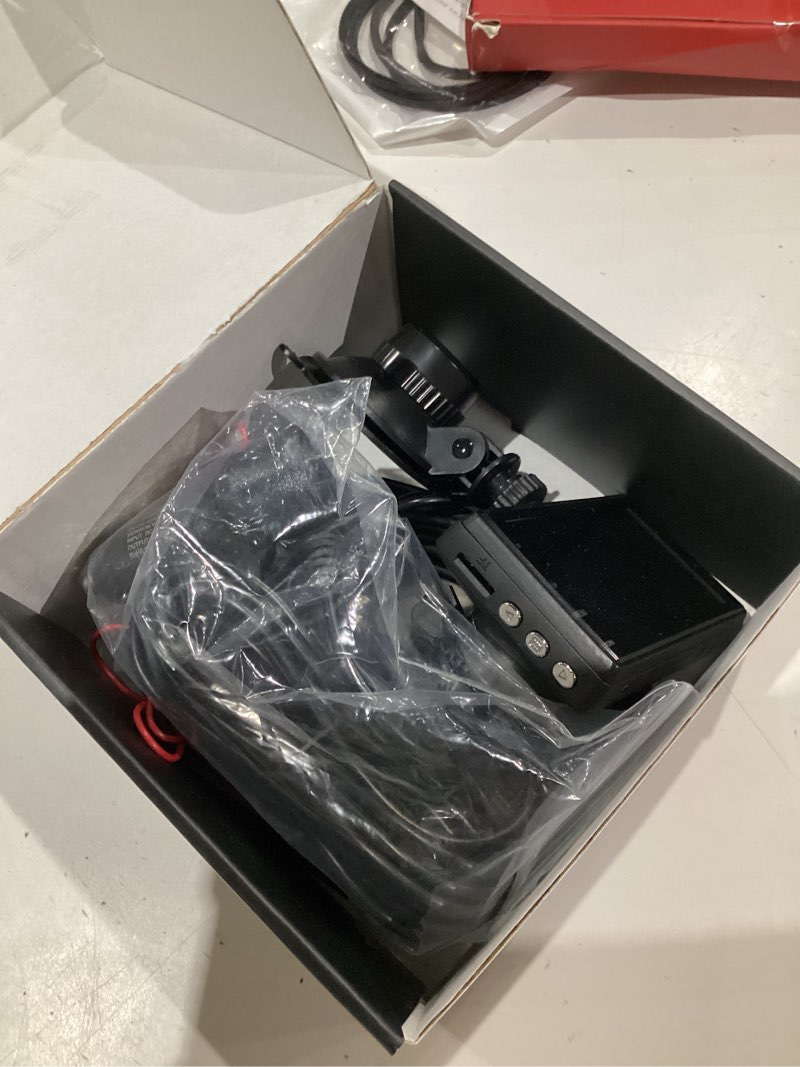 Condition photo showing As Is for 4k+2k dash cam front and rear, free 64gb card included, 5.8ghz wifi dash camera for cars, built-in g-sensor, 3.2” ips screen, 170°wide angle, night vision, 24 parking mode, black
