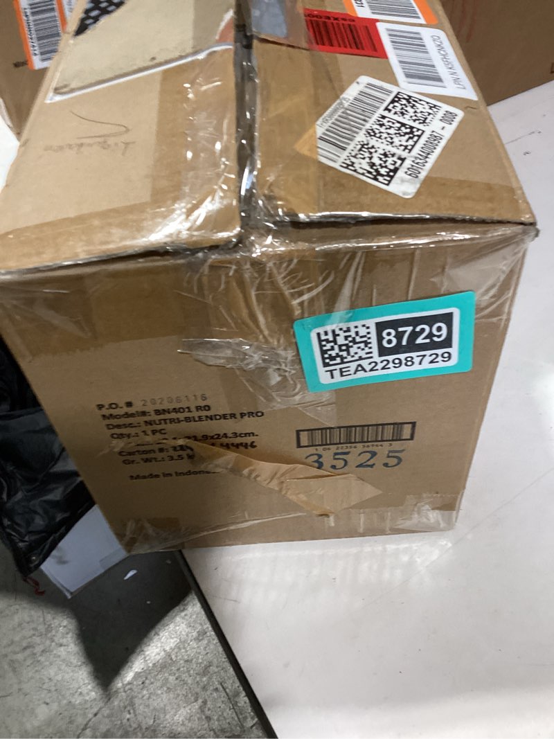 Condition photo showing As Is for Ninja | Blender | Nutri Pro | Single Serve | For Smoothies, Salsa, Shakes and Frozen Drinks | Includes 2 Smoothie Cups & Lids | Crushes Ice, Fruit & Veggies |Silver | BN401 Auto Blend 1000-Peak-Watts