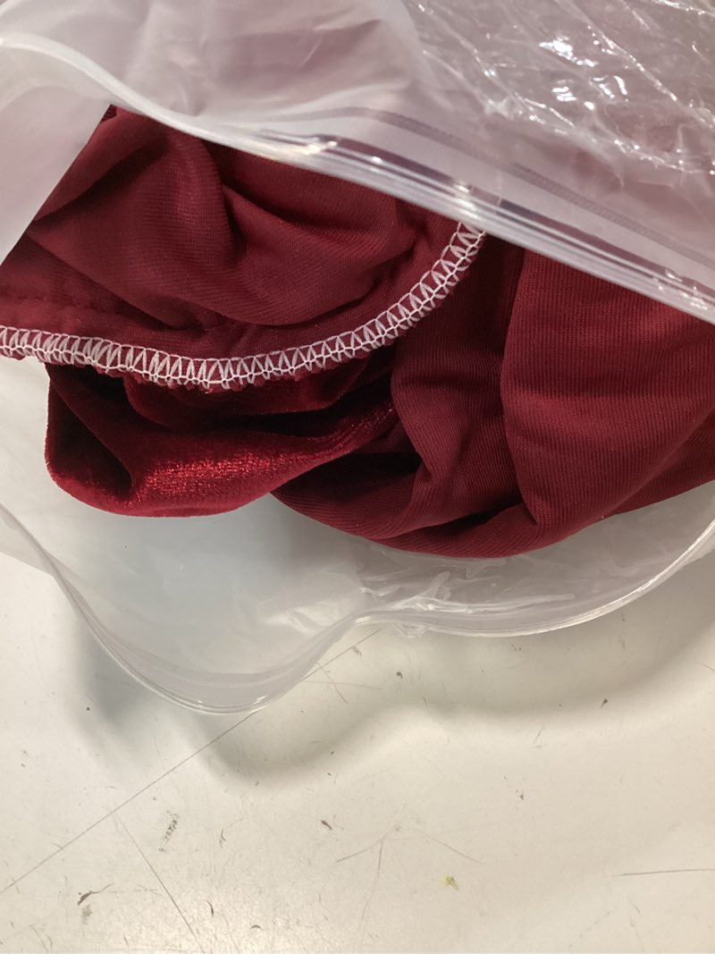 Condition photo showing Good Condition for glory season velvet luxurious solid rectangle tablecloth farmhouse tablecloths for party baby shower kitchen dinning tabletop decoration red 52x70 in