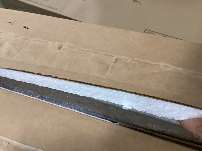 Condition photo showing New/Like New for Bush Business Furniture Studio C Low Storage Cabinet with Doors and Shelves, Black Walnut (SCS160BW)