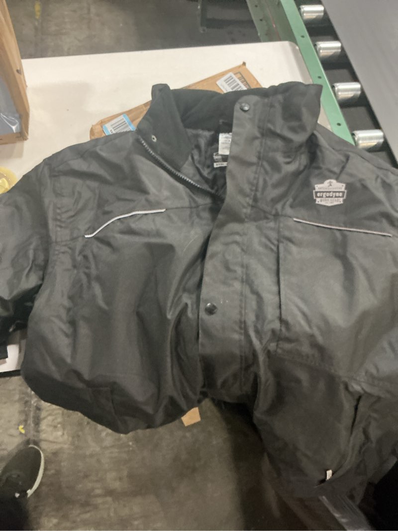 Condition photo showing Good Condition for ((Size 2X-L))Ergodyne N-Ferno 6467 Winter Work Jacket, Workwear Outerwear, Thermal Insulation, Removable Hood