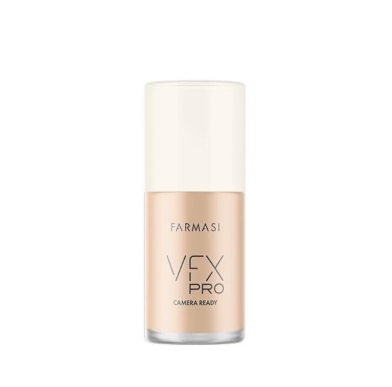 FARMASi Vfx Pro Foundation, Full Coverage Liquid Cream, Lightweight Long Lasting Coverage, Breathable Skin Moisturizer with Color True Matte Blending, Face Makeup, 1 fl. oz / 30 ml - Neutral Dark 17