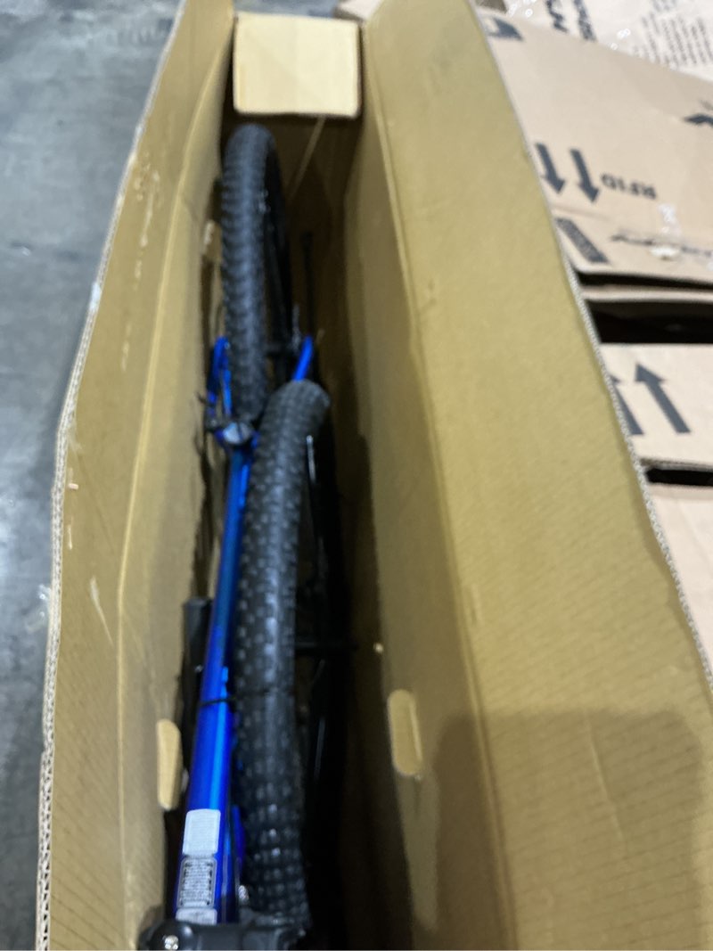 Condition photo showing As Is for hyper bicycle men's 29" explorer mountain bike, hard tail, blue
