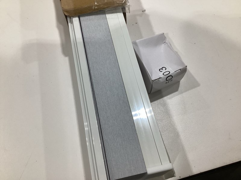 Condition photo showing Good Condition for lazblinds cordless cellular blinds, no drill blackout honeycomb shades for indoor windows, insulated uv protection cellular shades, easy inside mount, 31" w x 64" h, white blackout-white 31" w x 64" h