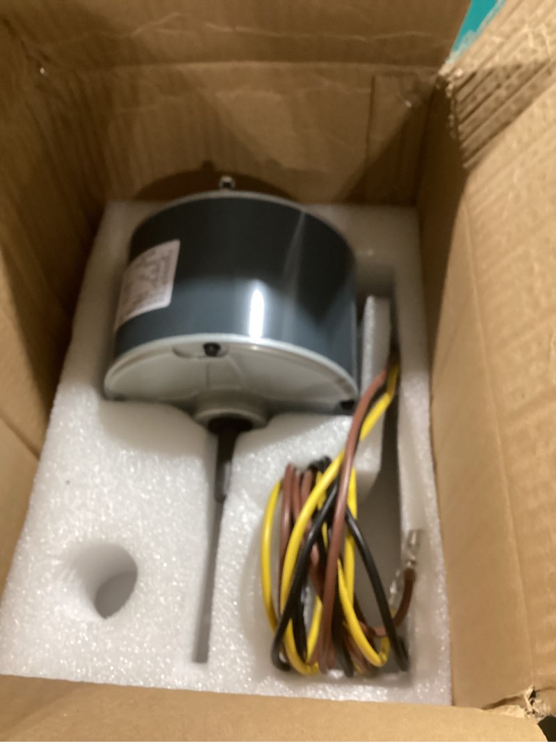 Condition photo showing Good Condition for 5kcp39bgs069s condenser fan motor oem standard-1/10 hp, 1100 rpm, 208-230v condenser fan motor compatible with carrier havc dayton 6dll7,genteq #3s001,fasco #g3907 hc33ge233a hc34ge234 hb33gq230