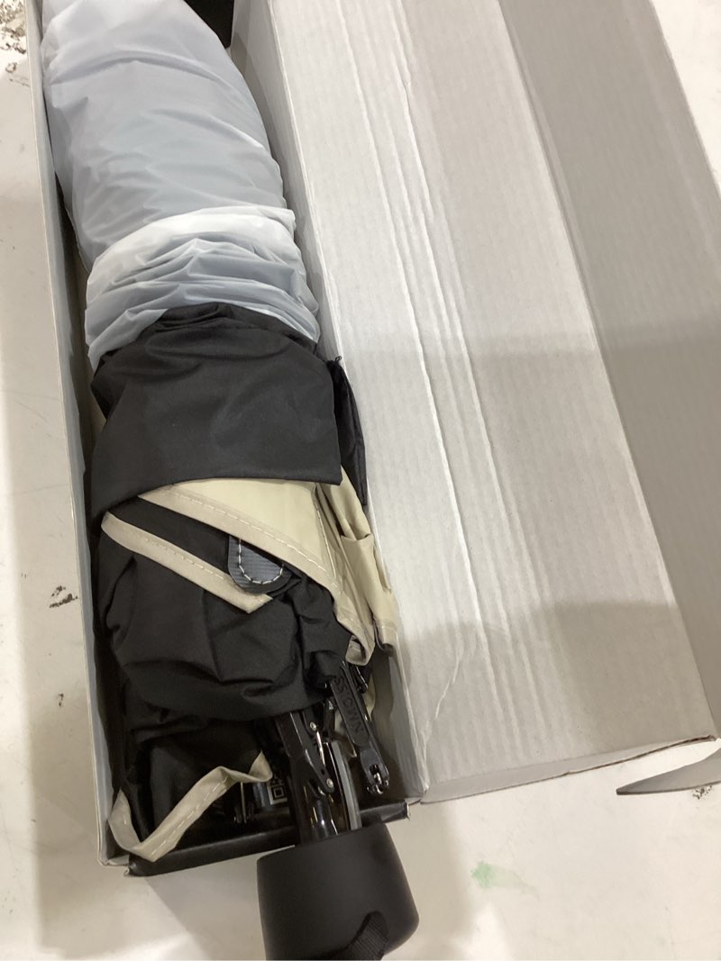 Condition photo showing As Is for [upgraded] nmoiss windshield sun shade umbrella - [vinyl coating heat shield] protect car from sun rays & heat damage keep cool and protect interior, spring structure edge medium 56" l x 31" w medium (56" l x 31" w)