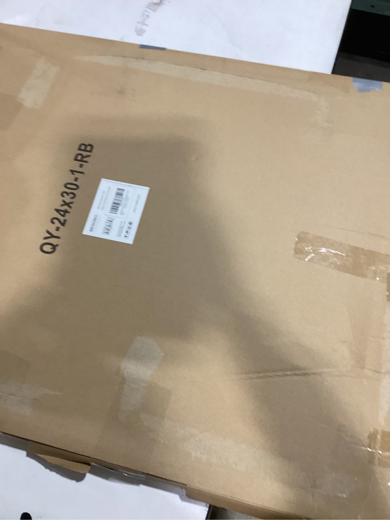 Condition photo showing New/Like New for bescrcl 24x30 picture frame brown, poster frames wall hanging, display pictures 24 x 30 without mat, 1 pack brown 24x30