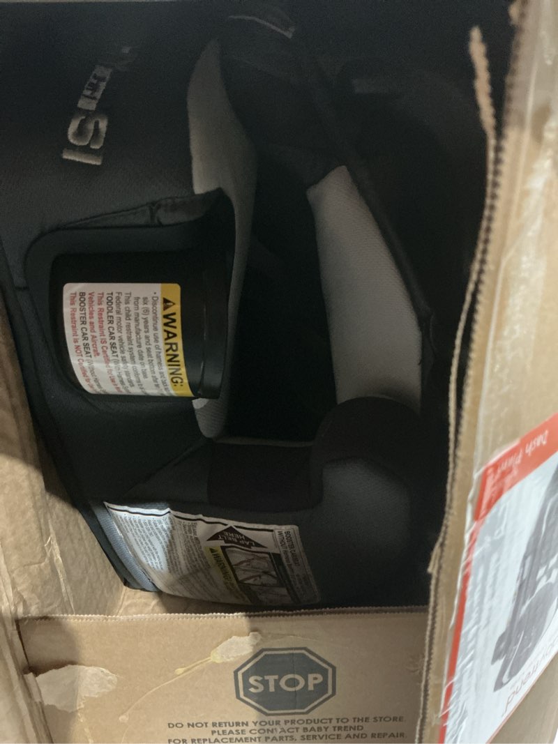 Condition photo showing As Is for Baby Trend Hybrid SI 3-in-1 Combination Booster Seat with Side(used) Impact Protection, Dash Plum Hybrid SI Dash Plums