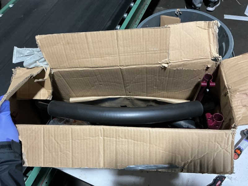 Condition photo showing Good Condition for medline large steel bariatric rollator walker with adjustable handles, padded seat & backrest, burgundy, 500 lb. weight capacity, foldable with storage, 8" wheels, rolling walker for seniors & adults