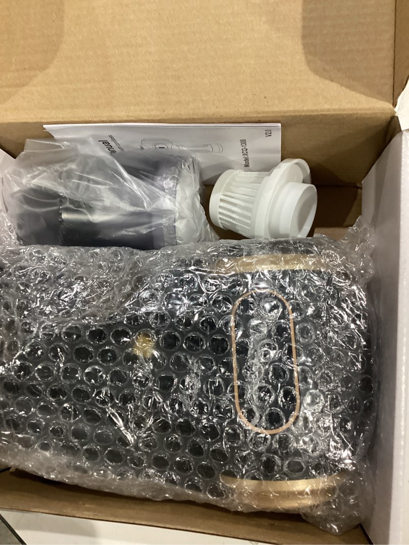 Condition photo showing Good Condition for Portable Car Vacuum Cordless Mini Handheld Vacuums Cleaner Rechargeable with LCD Display and Multi-Nozzles, High Power Hand held Cleaners for Car, Home, Office, Sofa, Pet Hair,Keyboard