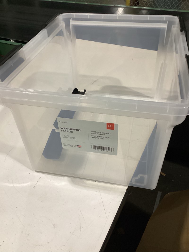 Condition photo showing Good Condition for 2 pack iris file box file organizer plastic file box for letter/le gal file