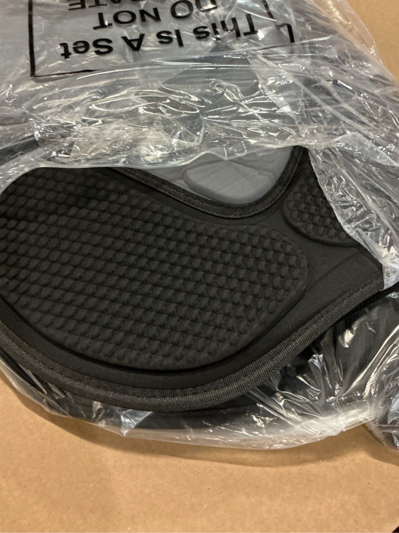 Condition photo showing New/Like New for lewtemi 2 pack kayak seats with back support adjustable sit on top padded boat seat with detachable storage bag and 8 fixed d ring and screws black gray