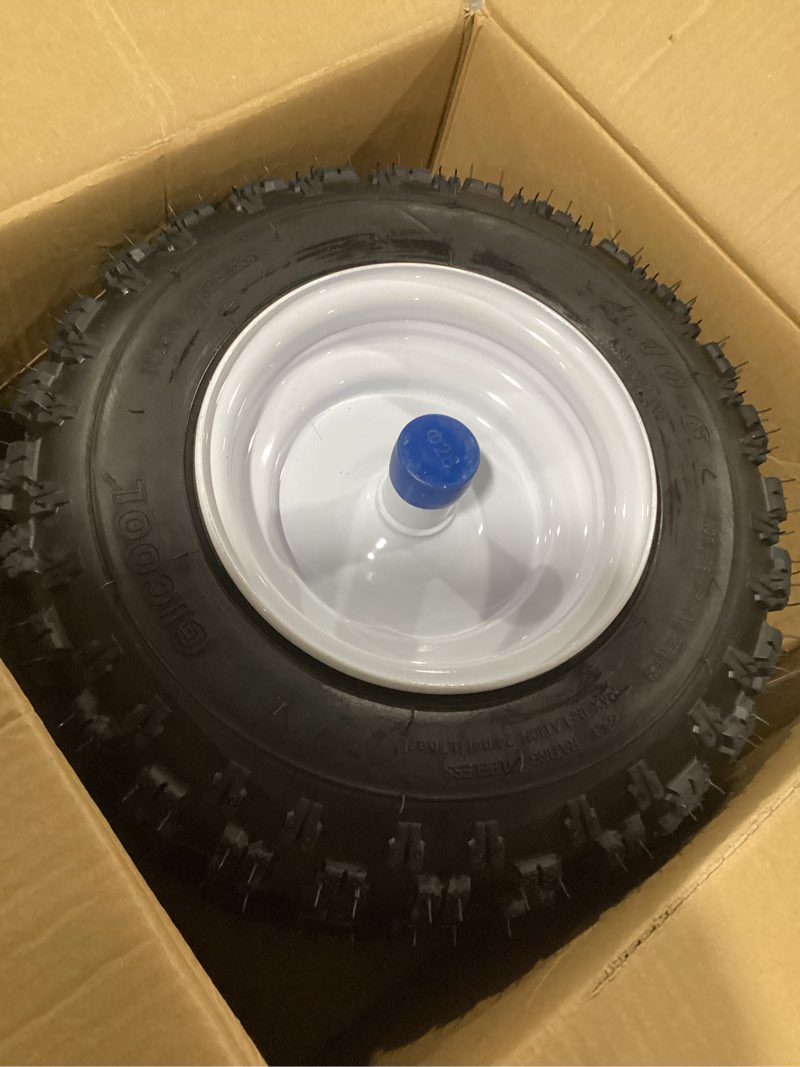 Condition photo showing Good Condition for AR-PRO (2-Pack) 4.10-4" Snowblower Tire and Rim - Replacement 4-Ply 11x4.10-4 Tubeless Tire Compatible with MTD 934-04282B Snow Blower Wheel Assembly