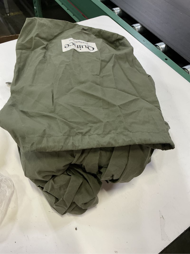 Condition photo showing Good Condition for organic crisp percale duvet cover, king/cal king, dusty olive