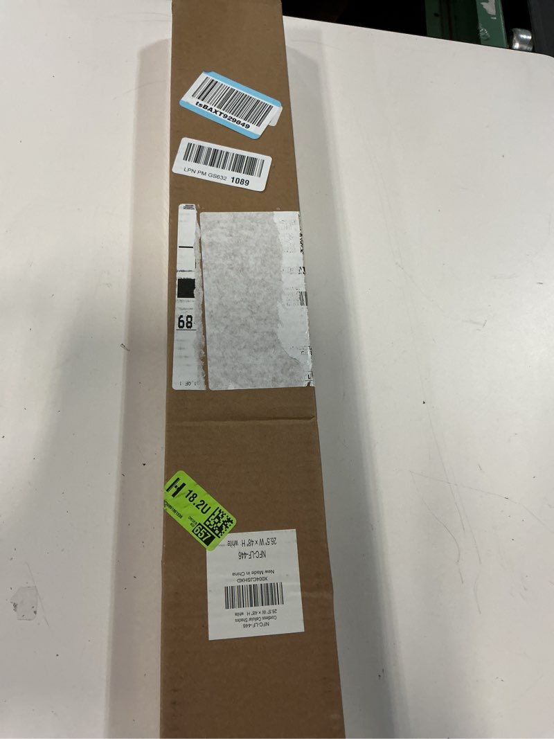 Condition photo showing New/Like New for lazblinds cordless cellular shades, no tools no drill light filtering honeycomb shades pleated blinds for windows, 26.5'' w x 48'' h, white light filtering-white 26 1/2'' w x 48'' h