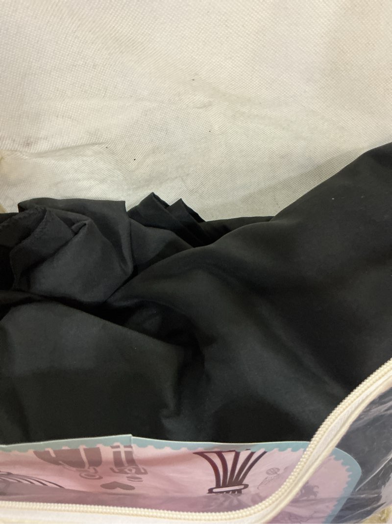Condition photo showing Good Condition for 50 ft x 10 ft wrinkle free black backdrop curtain for parties, 10 panels polyester black photo backdrop drapes for graduation birthday wedding party stage curtains, thick bulk background curtains black 5'(w) x 10'(h), 4 panels