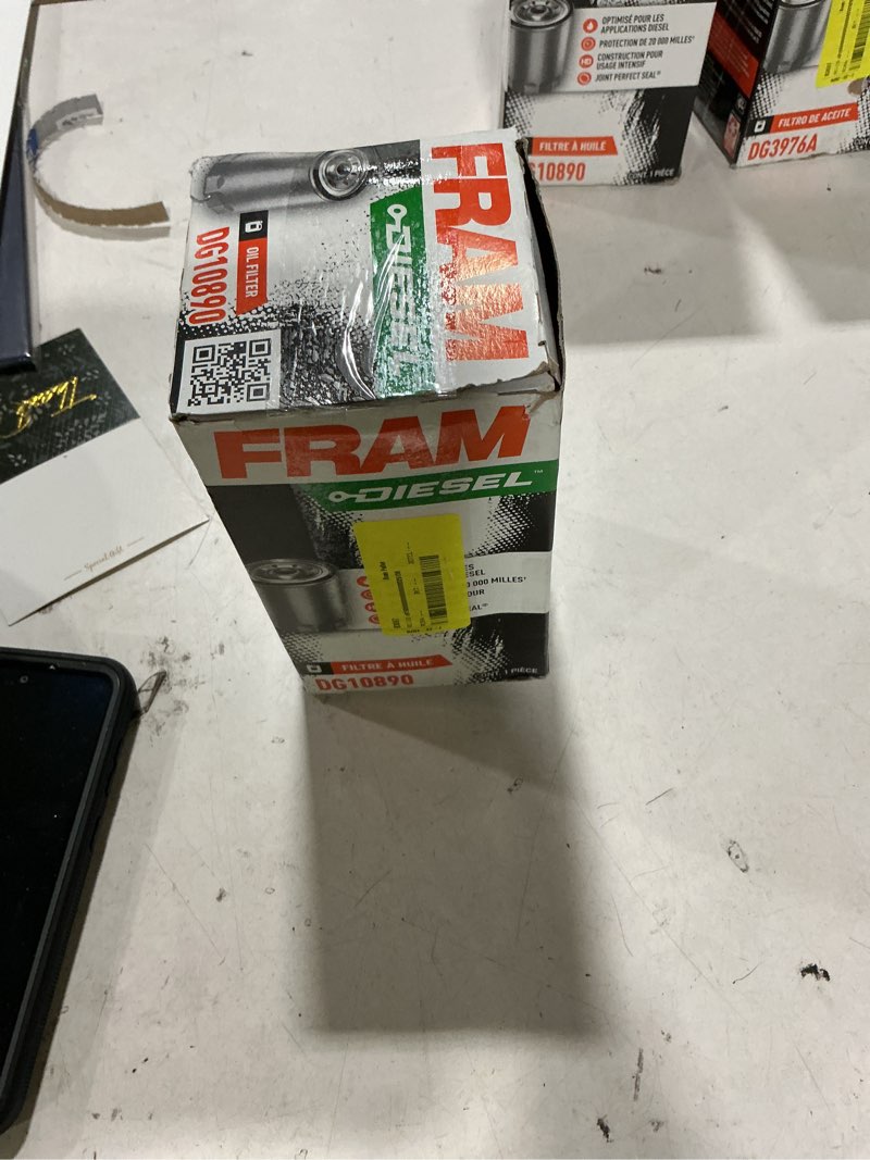 Condition photo showing New/Like New for fram diesel dg10890 20,000 mile oil filter, fits select diesel vehicles