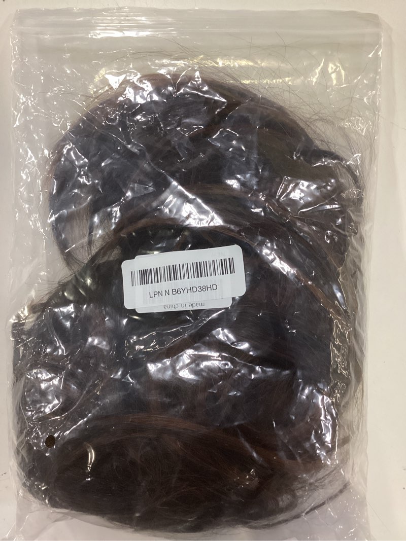 Condition photo showing Good Condition for quantum love yaki straight layered bob u part wig v part highlight brown glueless clip in half wigs for women realistic natural looking heat resistant synthetic hair(14inch,highlight brown) highlight brown 14 inch