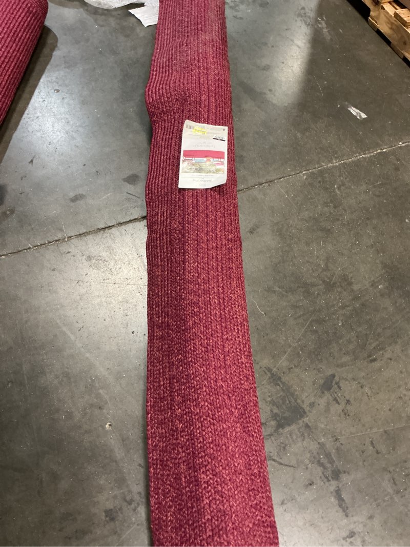 Condition photo showing As Is for 7'x10' natural woven rectangular braided outdoor area rug rose - threshold™