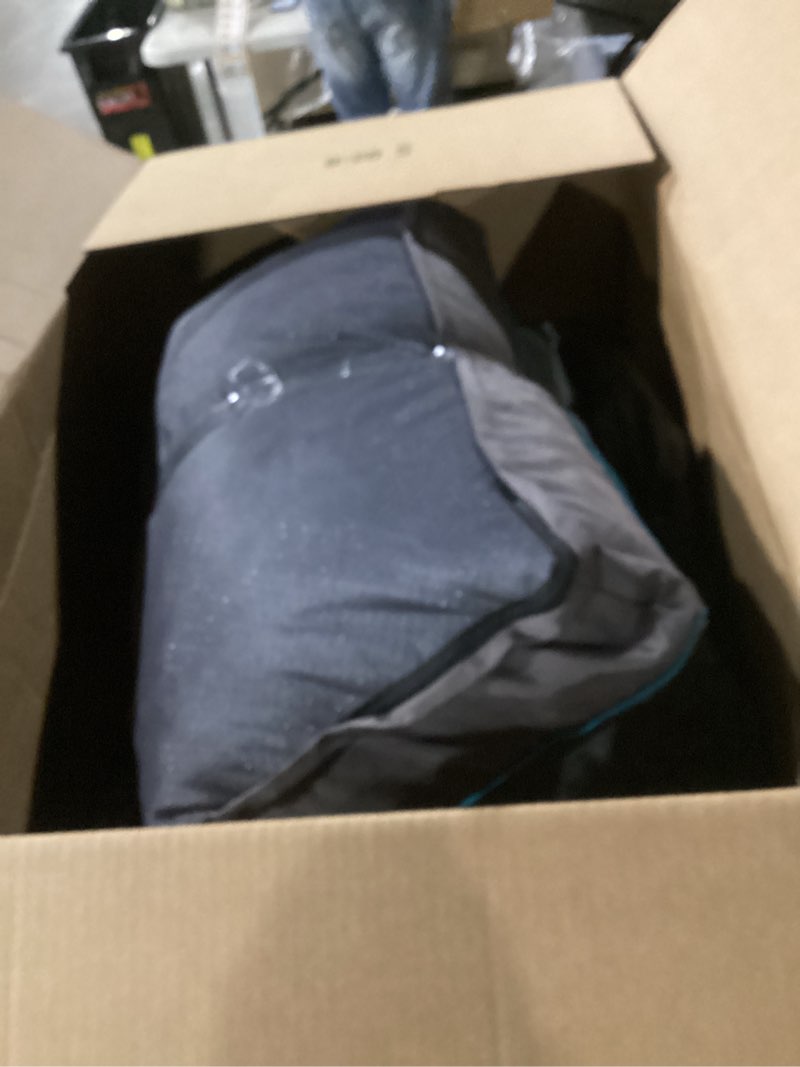 Condition photo showing Good Condition for item similar to photo) eheyciga orthopedic xl dog bed for large sized dog, 42x30x7.5 inch extra large memory foam dog couch bed with sides, waterproof liner & washable removable cover, bolster pet sofa, grey 42x30x7.5 grey