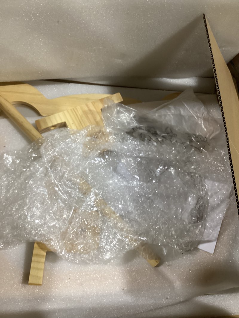 Condition photo showing Good Condition for Montessori Toddler Mirror with Hooks and Bar, Adjustable Wooden Bear-Shaped Kids Mirror for Self-Discovery, Classroom & Home Use in Daycare, Preschool, Homeschool